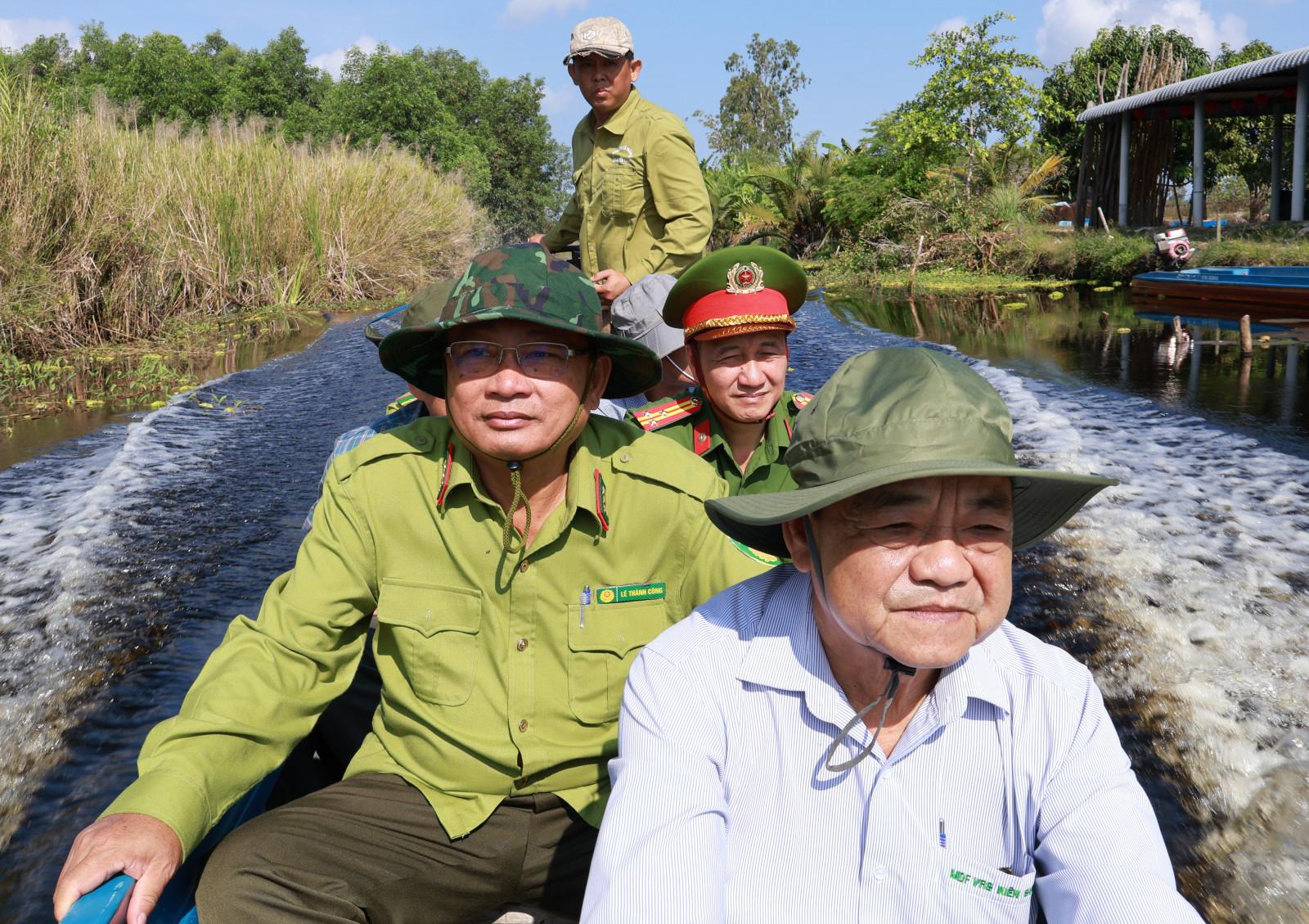 Kiểm tra công tác phòng, chống cháy rừng tại 2 xã An Minh và Vân Khánh