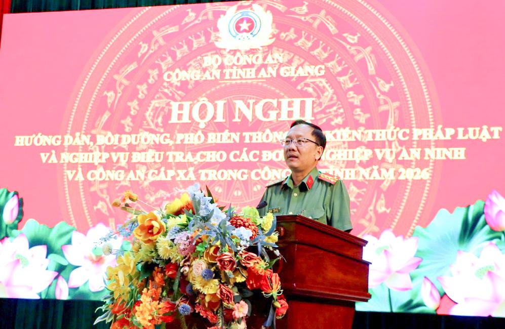 Bồi dưỡng kiến thức pháp luật và nghiệp vụ điều tra cho lực lượng an ninh và công an cấp xã