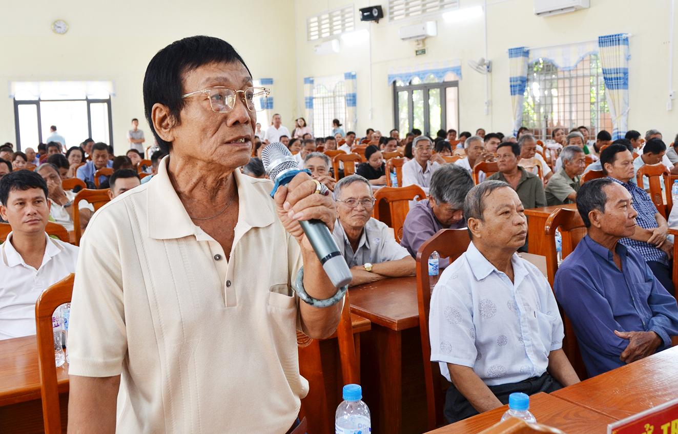 Ứng cử viên đại biểu Quốc hội tiếp xúc cử tri 4 xã Bình Thạnh Đông, Hòa Lạc, Phú Tân và Phú An