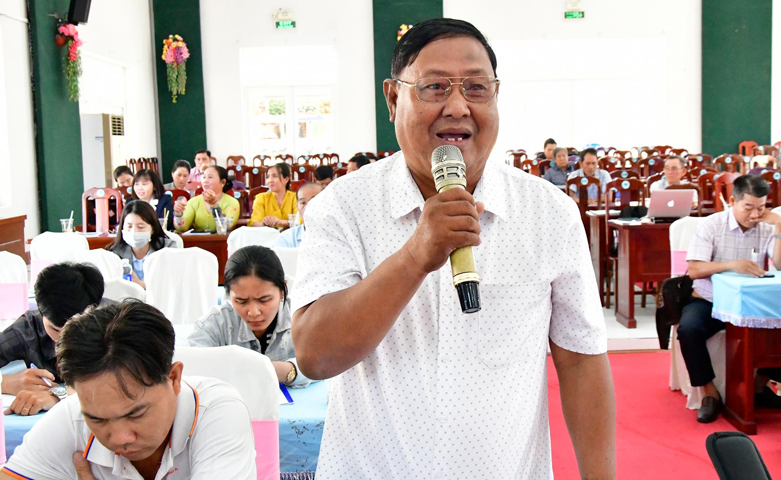 Ứng cử viên đại biểu Quốc hội tiếp xúc cử tri 2 xã An Biên và Tây Yên