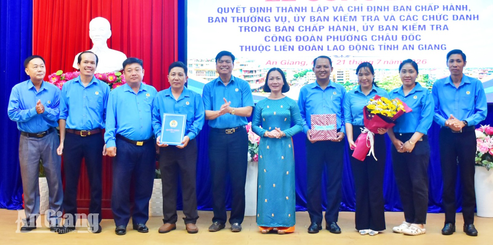 Công đoàn phường Châu Đốc, quản lý hơn 2.190 đoàn viên