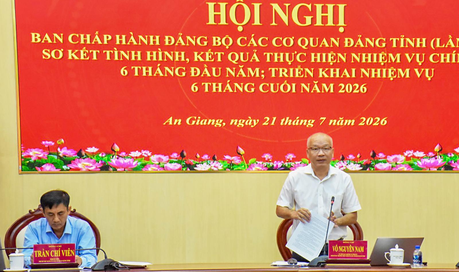 Đảng bộ Ban Tuyên giáo và Dân vận Tỉnh ủy An Giang nhận Cờ thi đua của Ban Thường vụ Tỉnh ủy