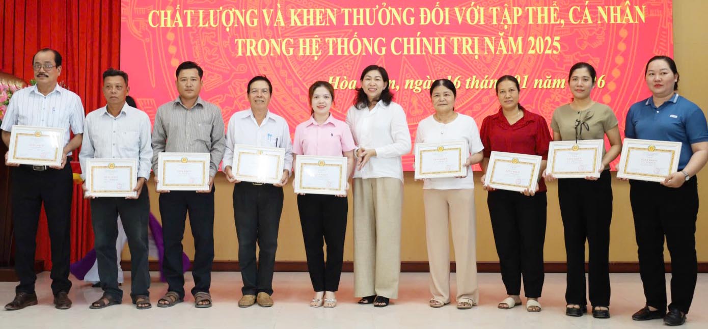 Xã Hòa Điền tổng kết công tác kiểm điểm, đánh giá xếp loại chất lượng tổ chức Đảng, đảng viên năm 2025