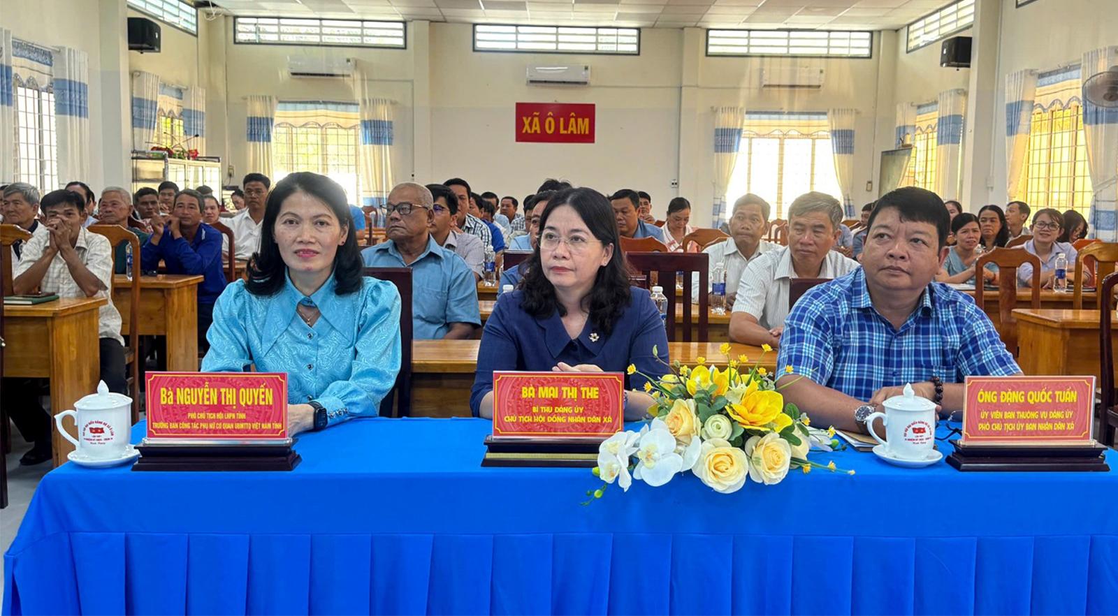 Ứng cử đại biểu Quốc hội tiếp xúc cử tri các xã: Bình Mỹ, Châu Phú, Vĩnh Gia, Ô Lâm