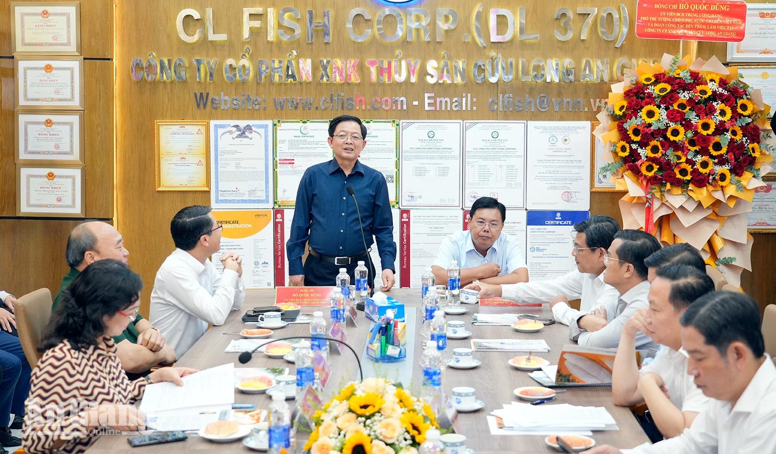 Phó Thủ tướng Hồ Quốc Dũng: Cần xây dựng chuỗi liên kết chặt chẽ để nâng tầm nông sản An Giang