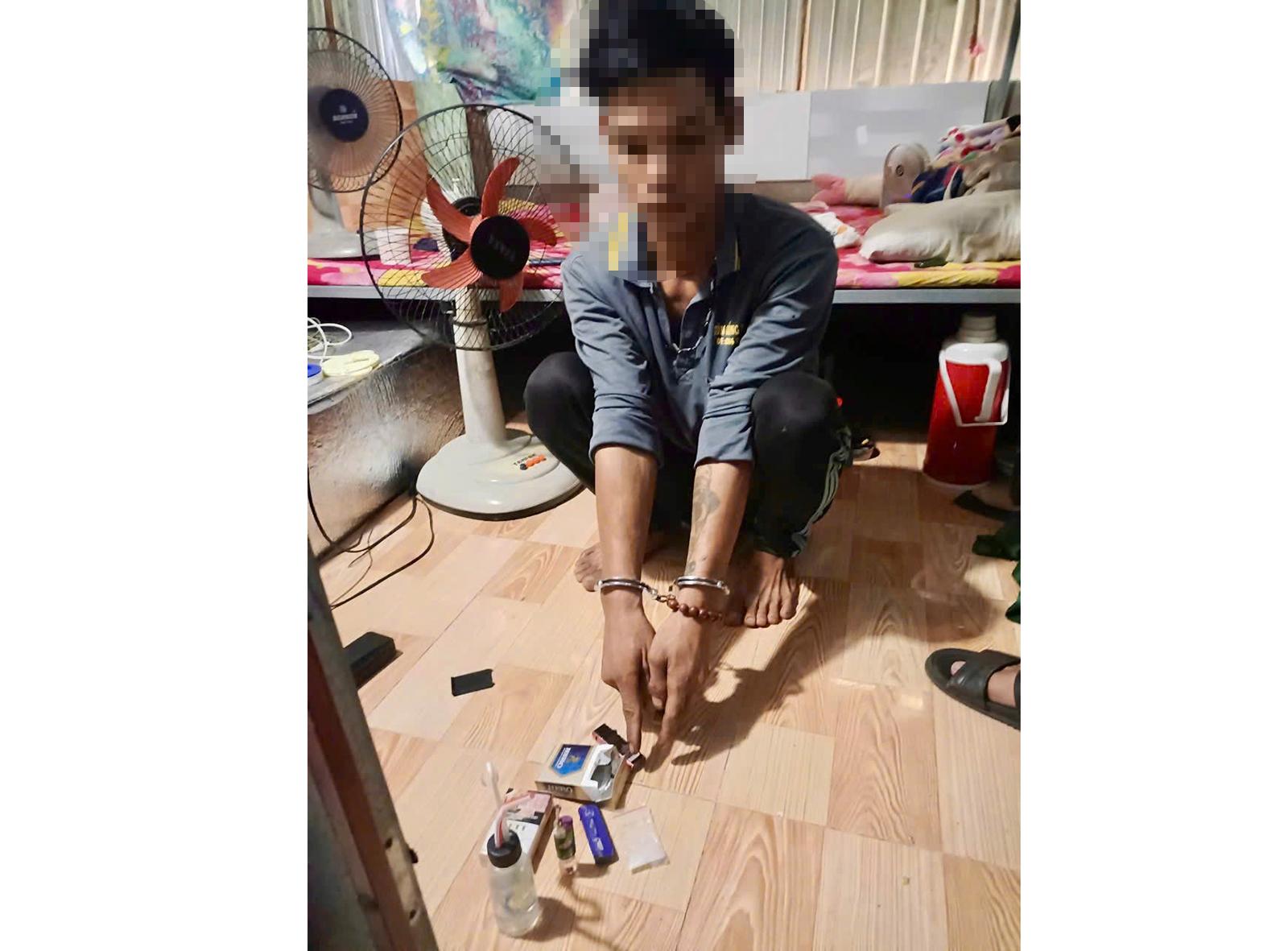 Công an xã An Minh bắt quả tang đối tượng có hành vi tàng trữ trái phép chất ma túy