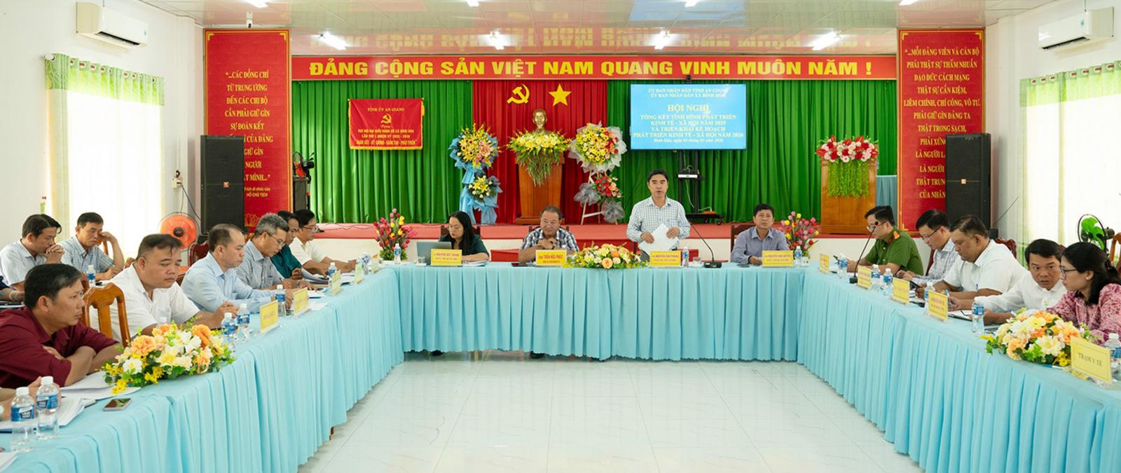 Năm 2026, xã Bình Hòa quyết tâm phát triển kinh tế - xã hội hiệu quả và bền vững