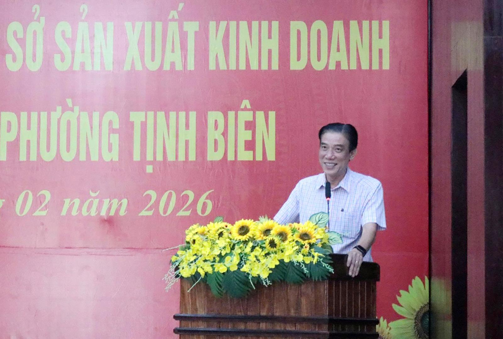 UBND phường Tịnh Biên đối thoại với doanh nghiệp, cơ sở sản xuất, kinh doanh và hợp tác xã