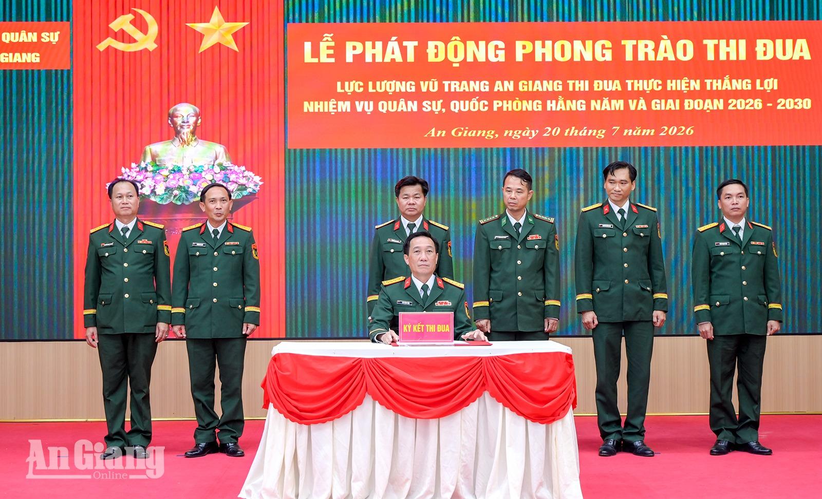Lực lượng vũ trang An Giang phát động thi đua giai đoạn 2026 - 2030