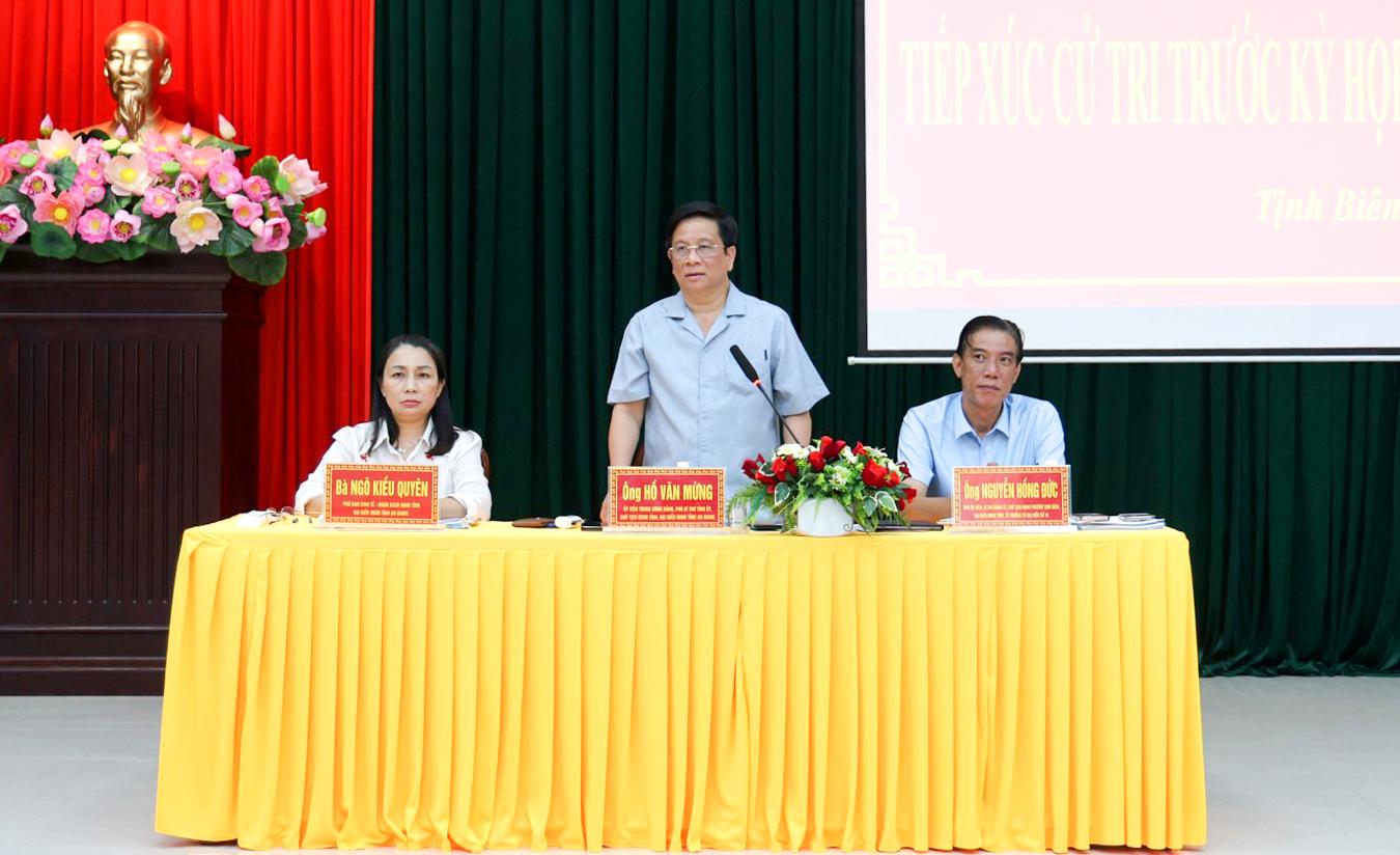 Tổ Đại biểu số 10 HĐND tỉnh An Giang tiếp xúc cử tri hai phường Tịnh Biên, Thới Sơn và xã An Cư