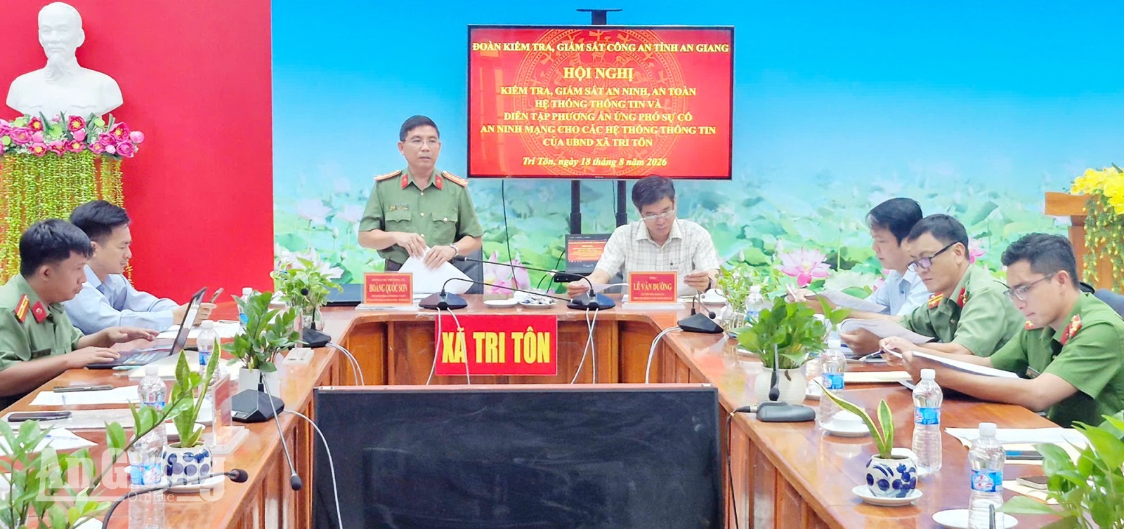 An Giang diễn tập ứng phó sự cố an ninh mạng tại hai xã Tri Tôn, Cô Tô