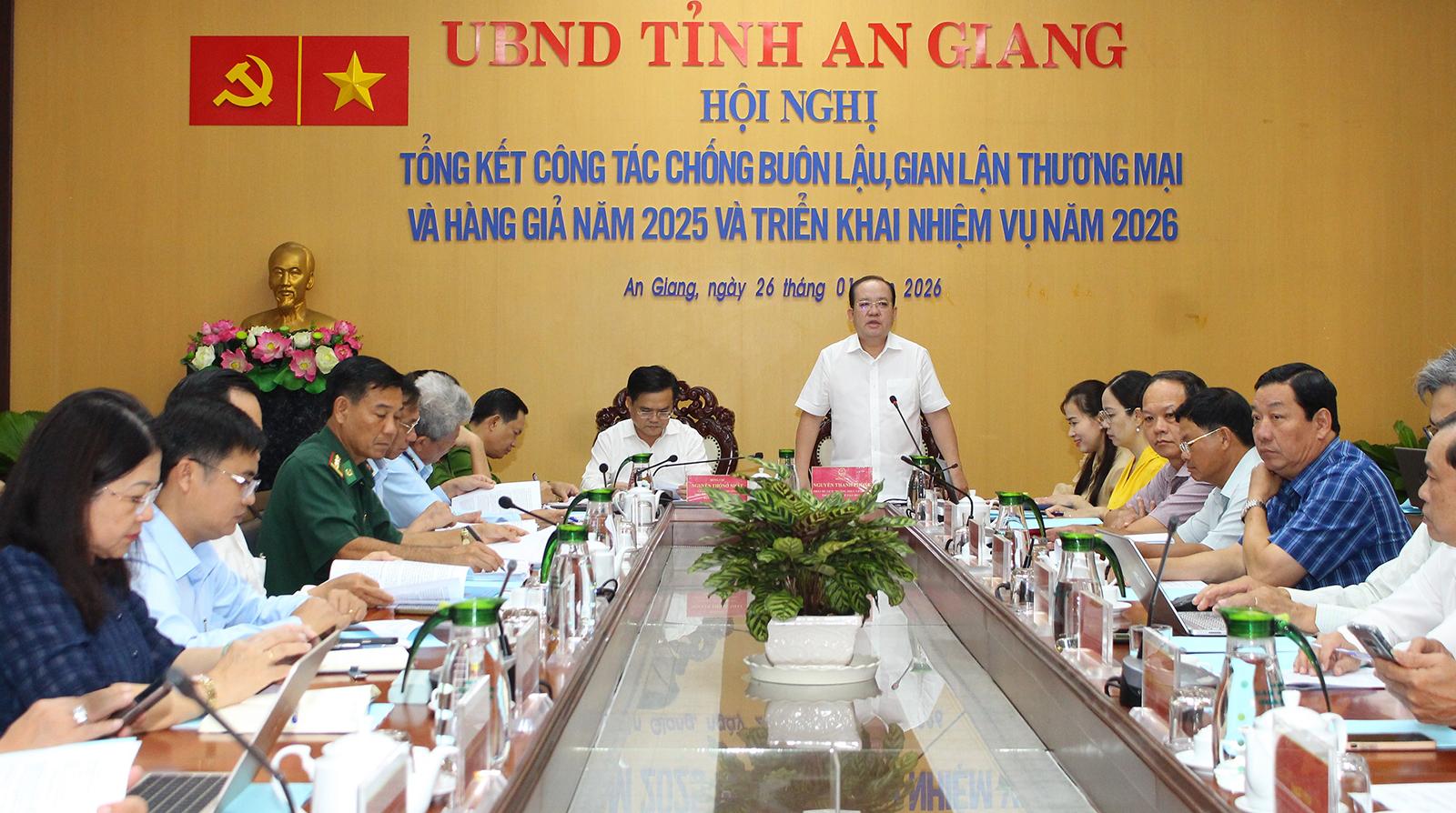 An Giang tổng kết công tác chống buôn lậu, gian lận thương mại và hàng giả năm 2025