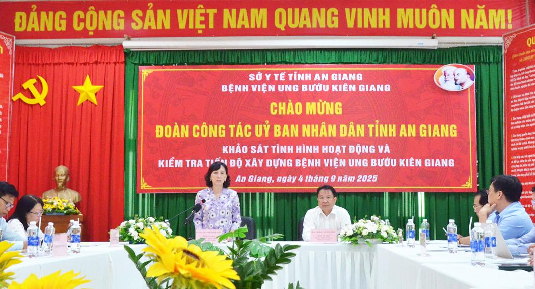 Khảo sát tiến độ xây dựng Bệnh viện Ung bướu Kiên Giang quy mô 400 giường bệnh