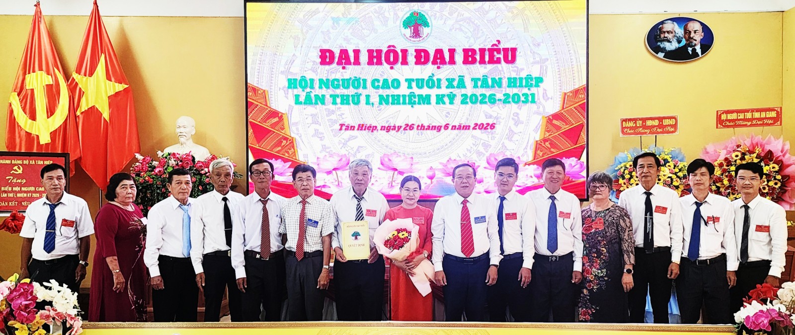 Xã Tân Hiệp tổ chức Đại hội đại biểu Hội Người cao tuổi nhiệm kỳ 2026 - 2031