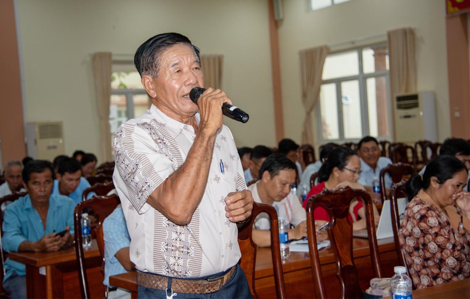 Cử tri xã An Minh kiến nghị giải pháp tháo gỡ khó khăn trong sản xuất