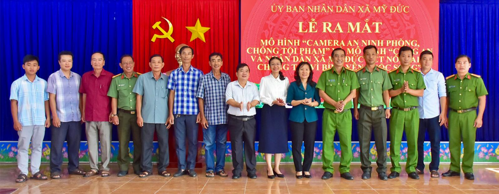 Xã Mỹ Đức ra mắt hai mô hình đảm bảo an ninh trật tự