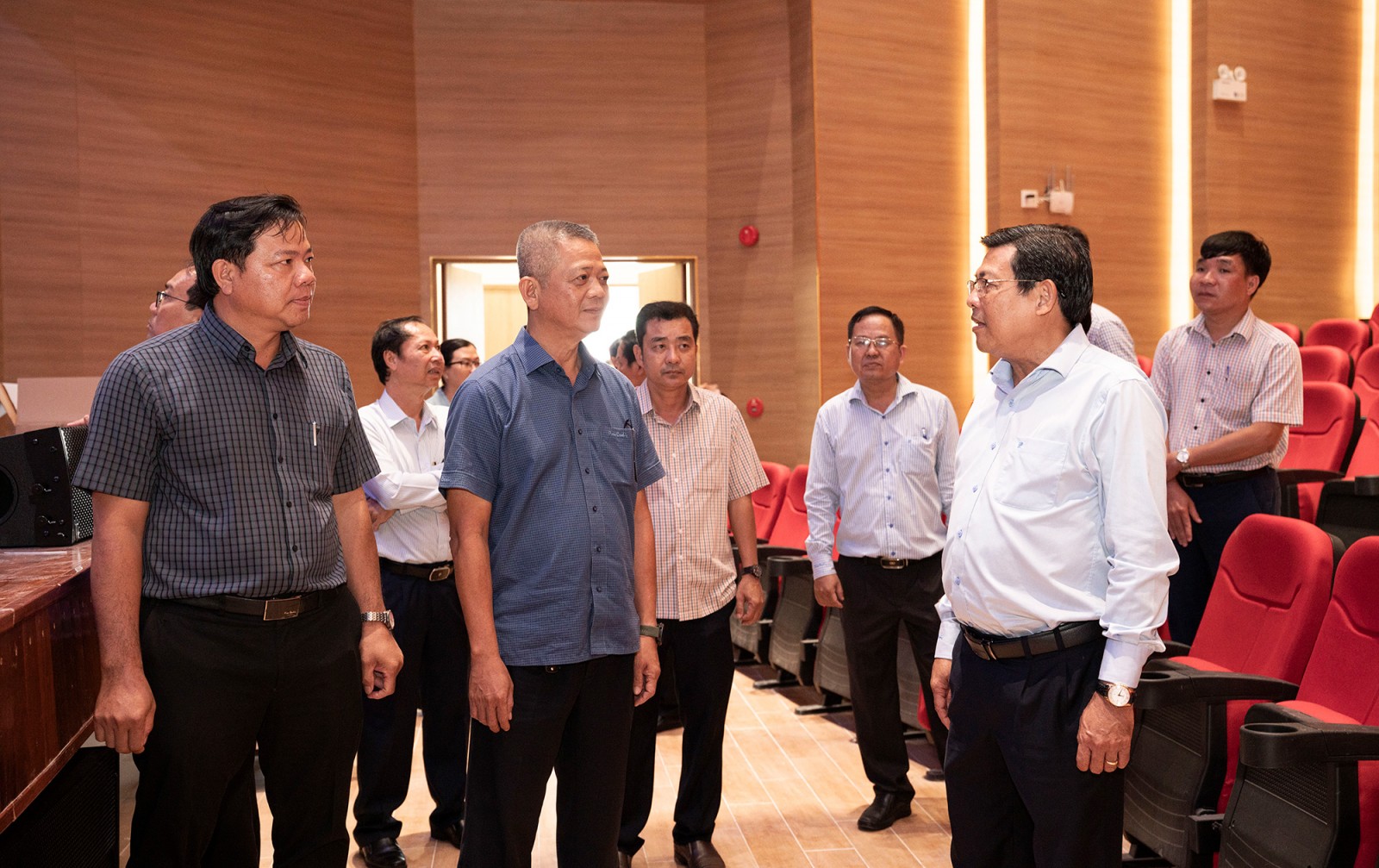 Phó Chủ tịch UBND tỉnh Ngô Công Thức kiểm tra công tác chuẩn bị lễ khánh thành công trình trọng điểm chào mừng Quốc khánh 2/9