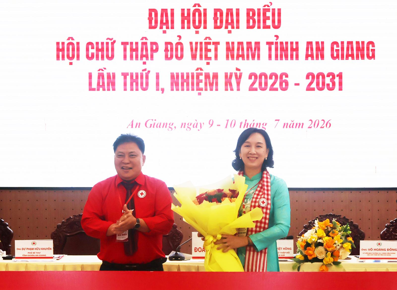 Đại hội đại biểu Hội Chữ thập đỏ tỉnh An Giang lần thứ I, nhiệm kỳ 2026 - 2031 thành công tốt đẹp
