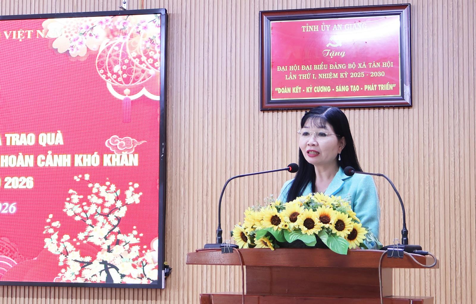 Phó Bí thư Tỉnh ủy An Giang Trần Thị Thanh Hương thăm và chúc tết 4 xã, phường