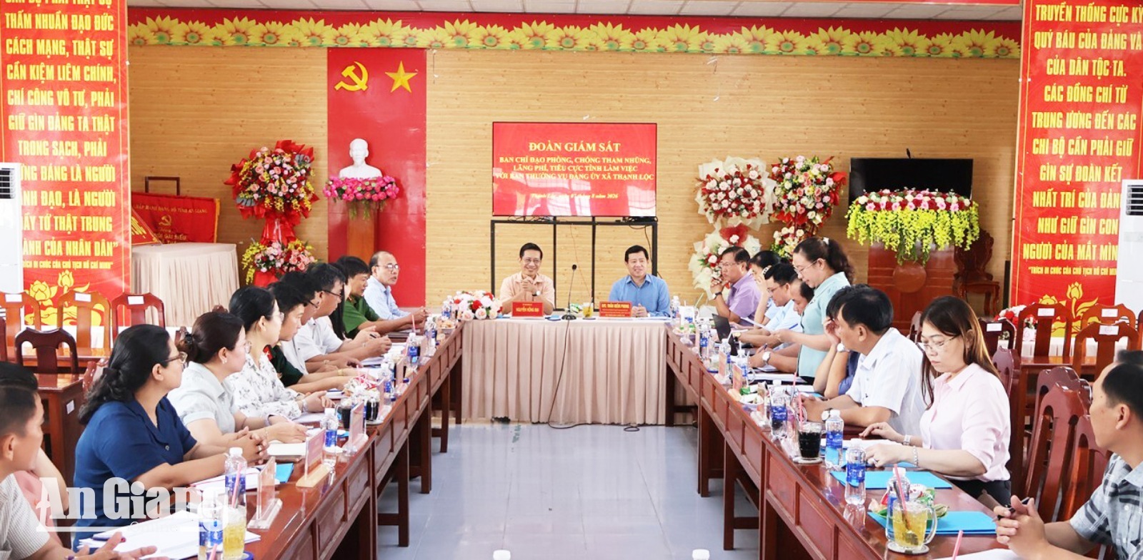 Giám sát công tác phòng, chống tham nhũng, lãng phí, tiêu cực tại xã Thạnh Lộc