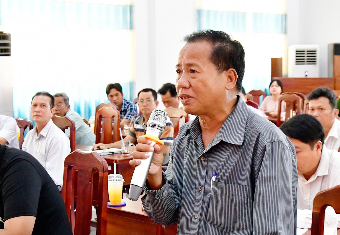 Ứng cử viên đại biểu Quốc hội tiếp xúc cử tri 2 xã An Biên và Tây Yên