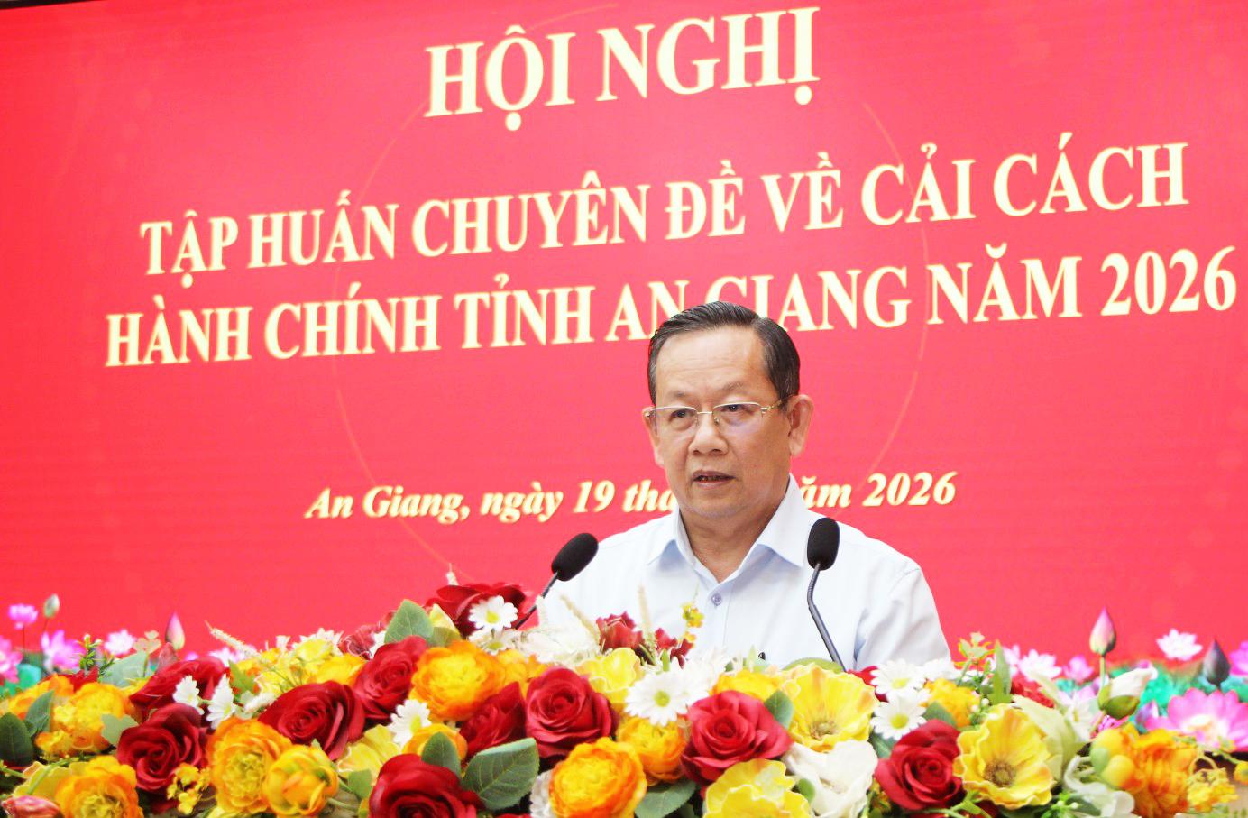 An Giang tập huấn cải cách hành chính giai đoạn 2026 - 2030 cho cán bộ quản lý