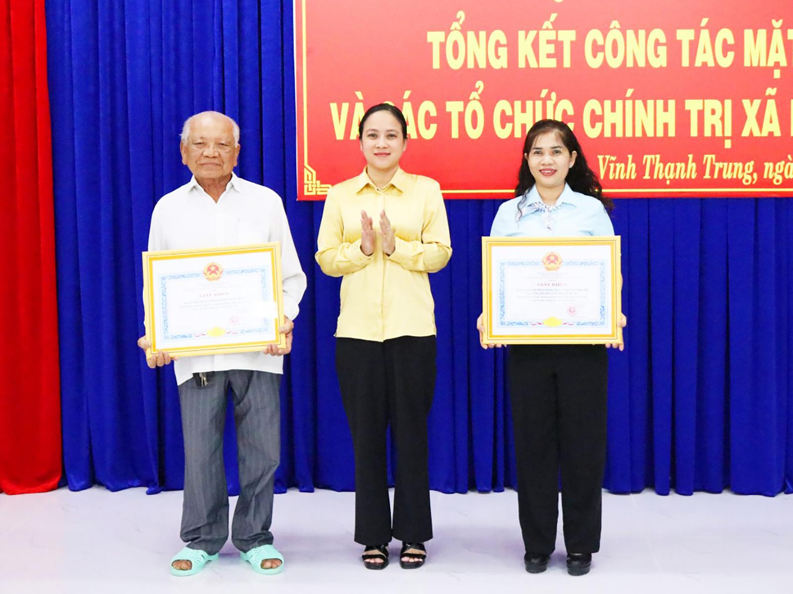 Ủy ban MTTQ Việt Nam xã Vĩnh Thạnh Trung vận động hơn 1,6 tỷ đồng thực hiện an sinh xã hội