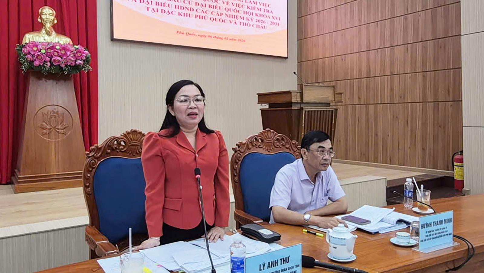 Kiểm tra công tác triển khai bầu cử tại đặc khu Phú Quốc và Thổ Châu