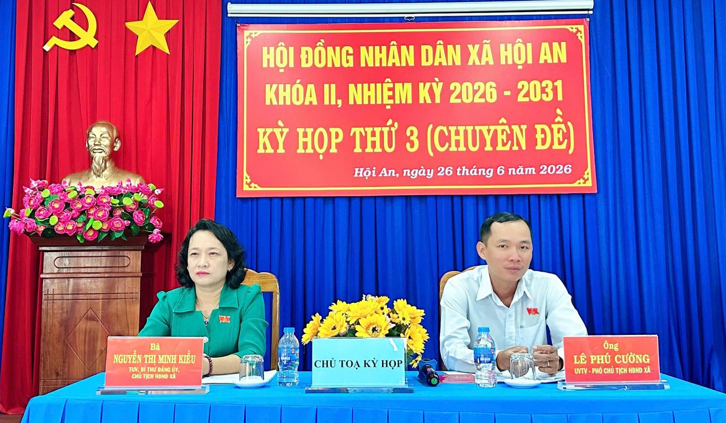 HĐND xã Hội An thống nhất thông qua nghị quyết thành lập ấp An Bình
