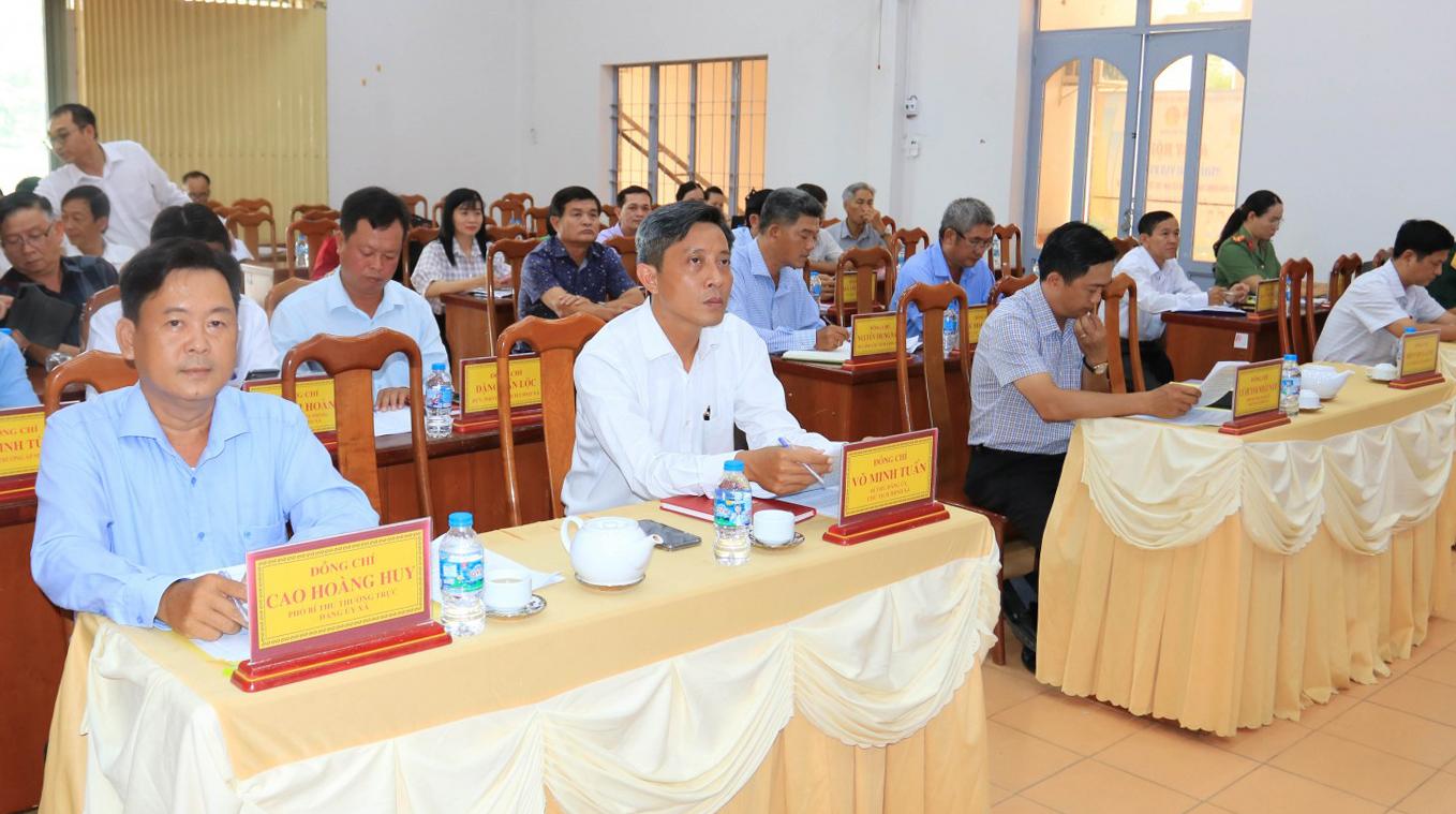Xã Mỹ Hòa Hưng sơ kết vận hành mô hình chính quyền địa phương hai cấp Đại biểu tham dự Hội nghị
