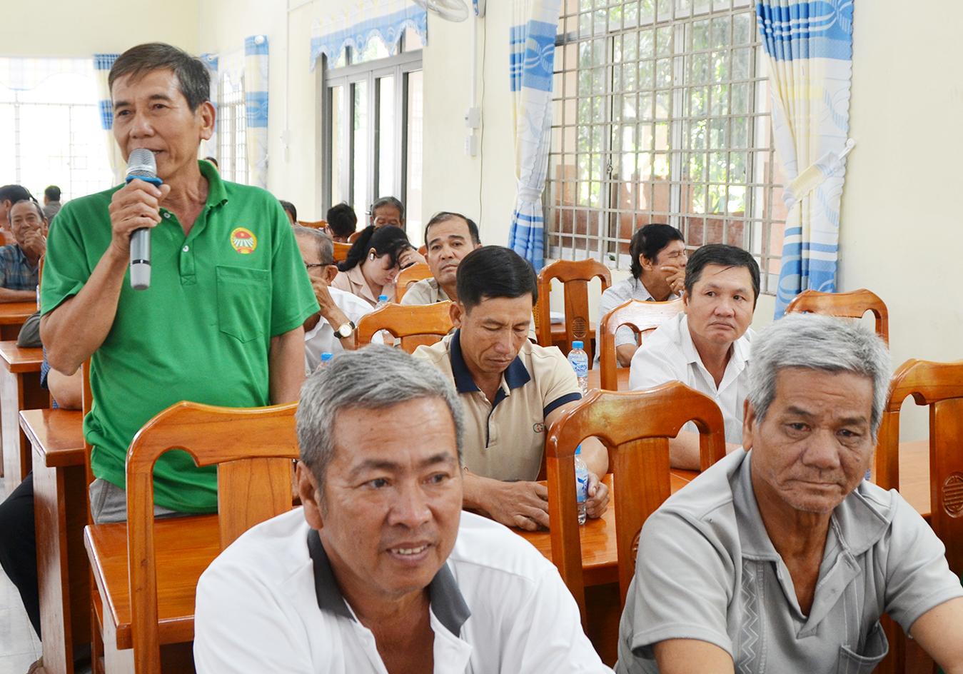 Ứng cử viên đại biểu Quốc hội tiếp xúc cử tri 4 xã Bình Thạnh Đông, Hòa Lạc, Phú Tân và Phú An