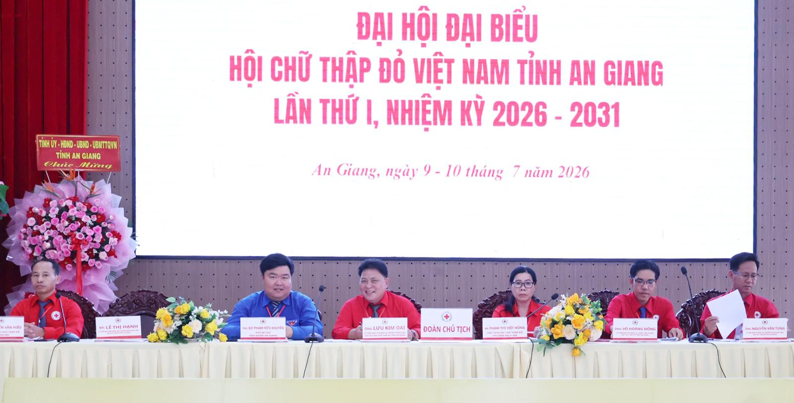 Đại hội đại biểu Hội Chữ thập đỏ Việt Nam tỉnh An Giang nhiệm kỳ 2026 - 2031