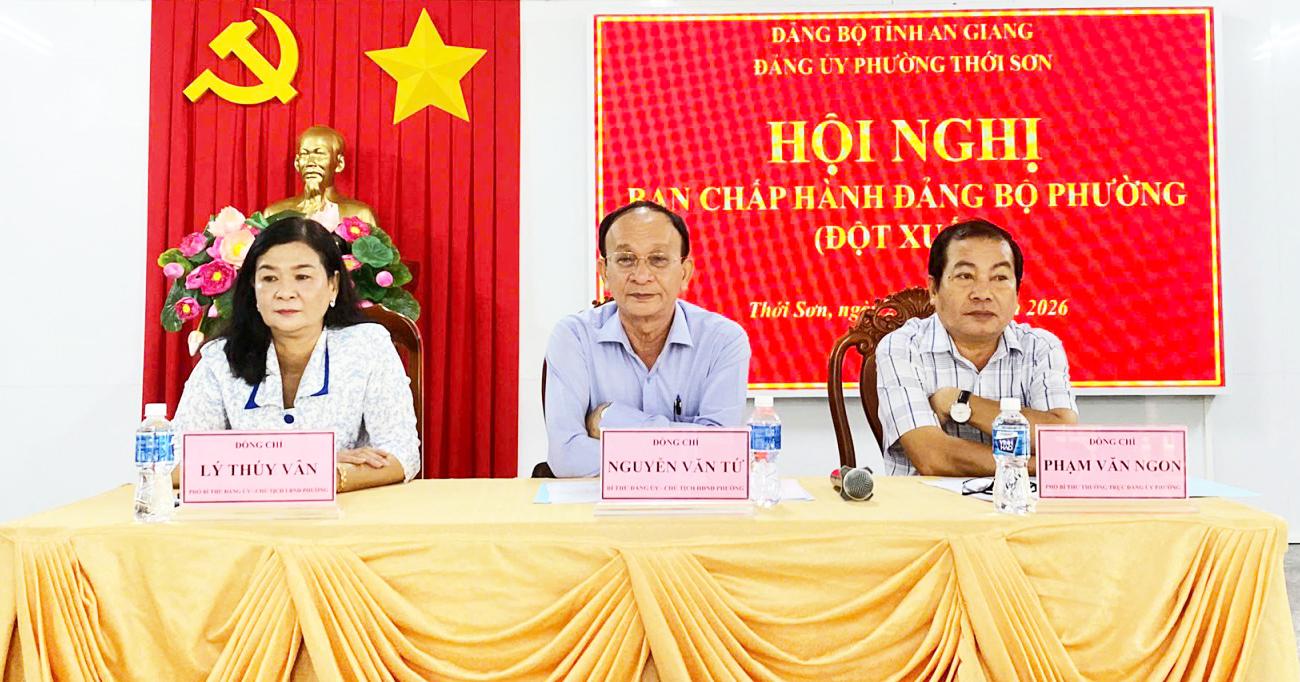 Phường Thới Sơn thống nhất phương án sắp xếp các khóm và sáp nhập trường học
