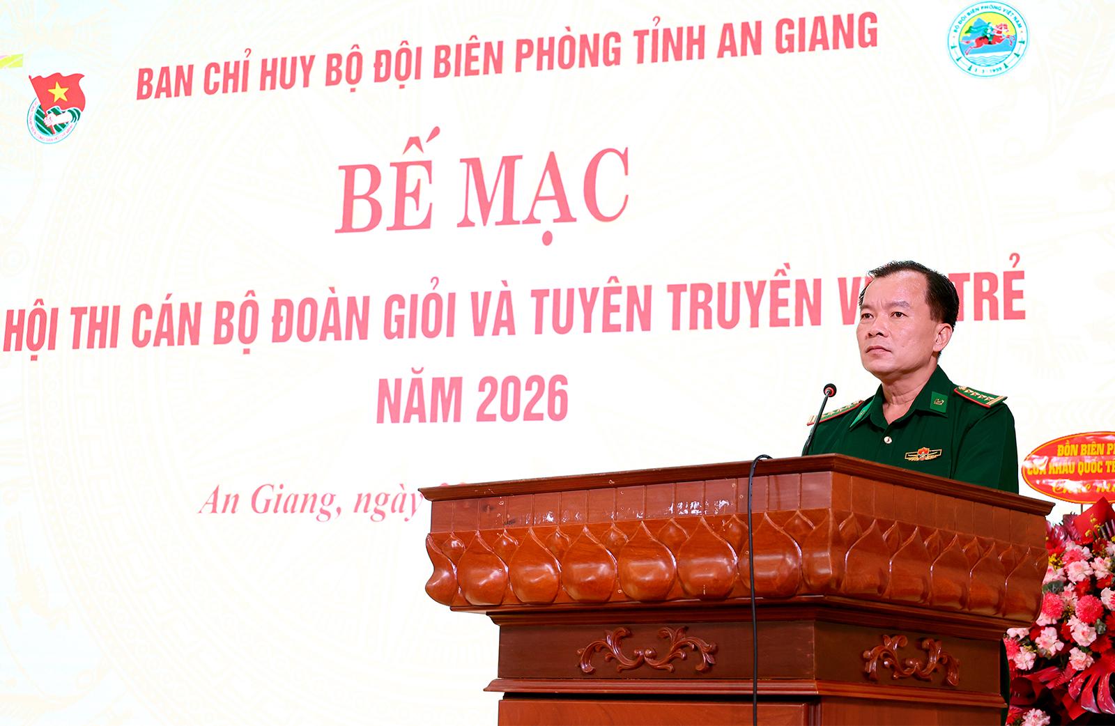 Bế mạc hội thi cán bộ Đoàn giỏi và tuyên truyền viên trẻ năm 2026 trong Bộ đội Biên phòng tỉnh An Giang