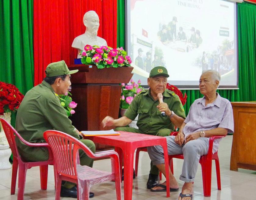 Phường Bình Đức trao giải hội thi lực lượng tham gia bảo vệ an ninh, trật tự ở cơ sở giỏi năm 2026 Phần thi tiểu phẩm của đội tham dự