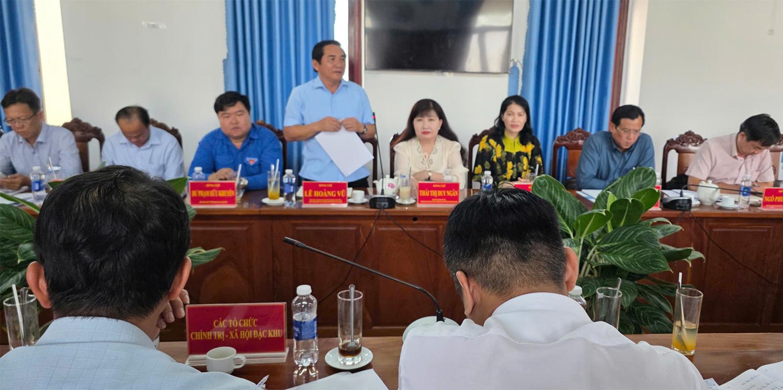Đồng chí Trần Thị Thanh Hương làm việc với Đảng ủy đặc khu Phú Quốc về công tác hỗ trợ chuẩn bị Hội nghị APEC 2027