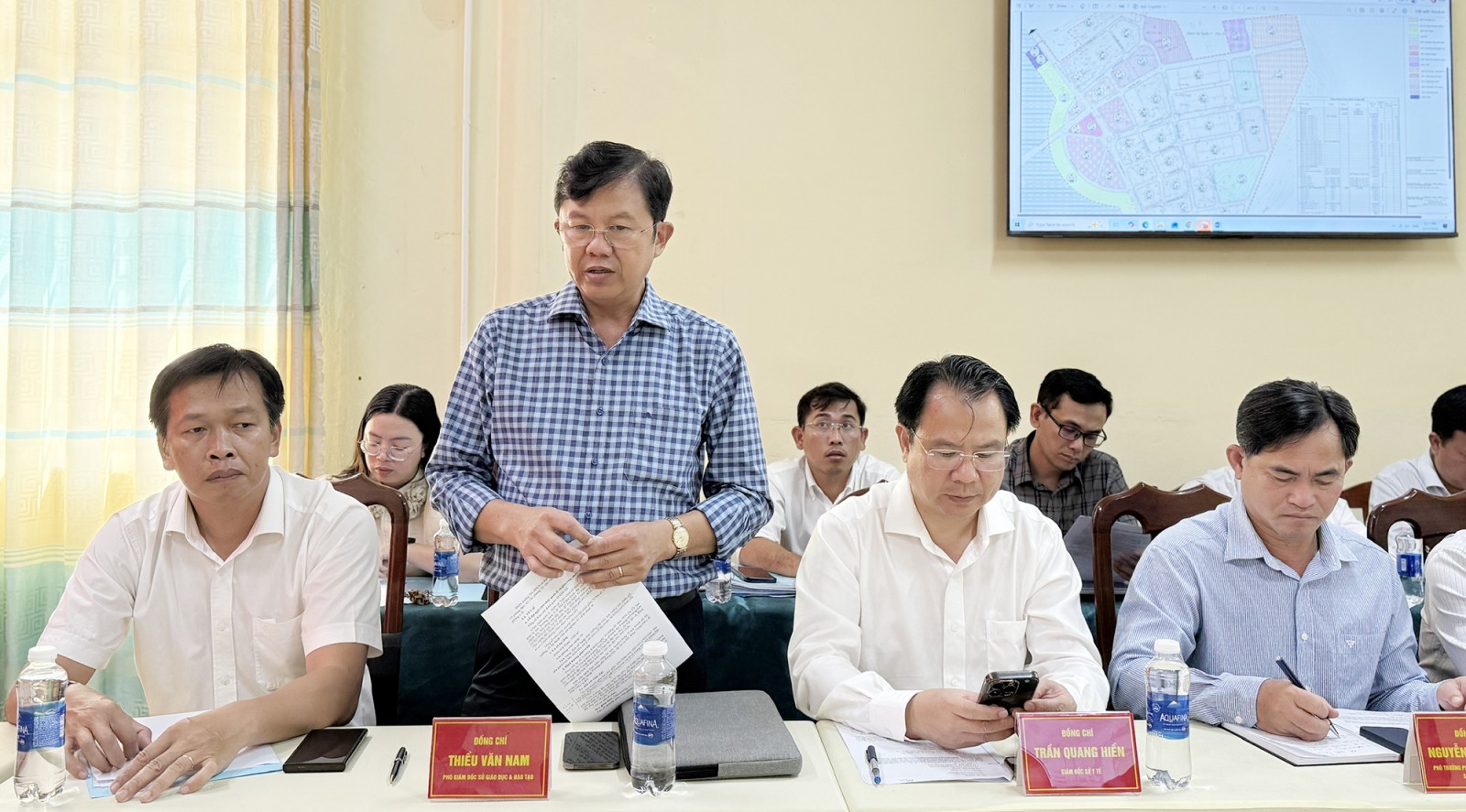 Khảo sát đầu tư xây dựng y tế, giáo dục trên địa bàn đặc khu Thổ Châu