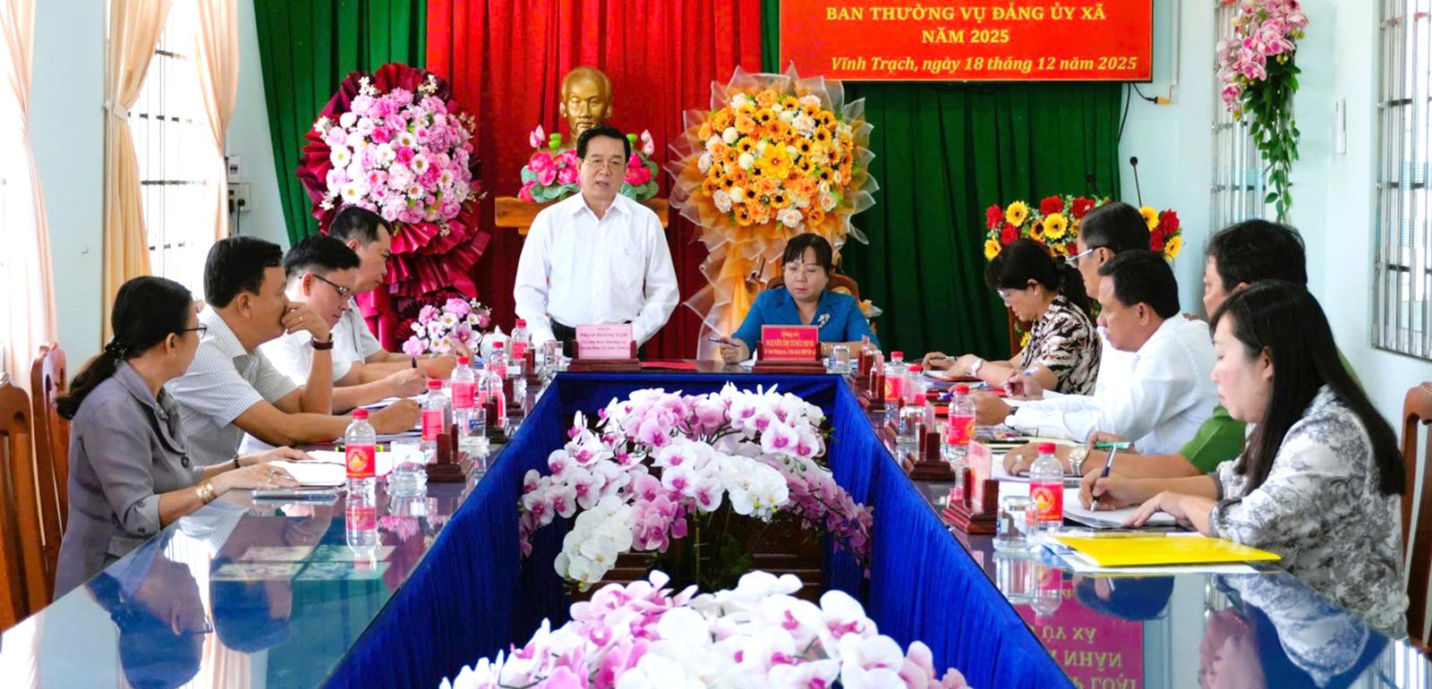 Xã Vĩnh Trạch cần tiếp tục phát huy tinh thần đoàn kết, giữ vững nguyên tắc tập trung dân chủ