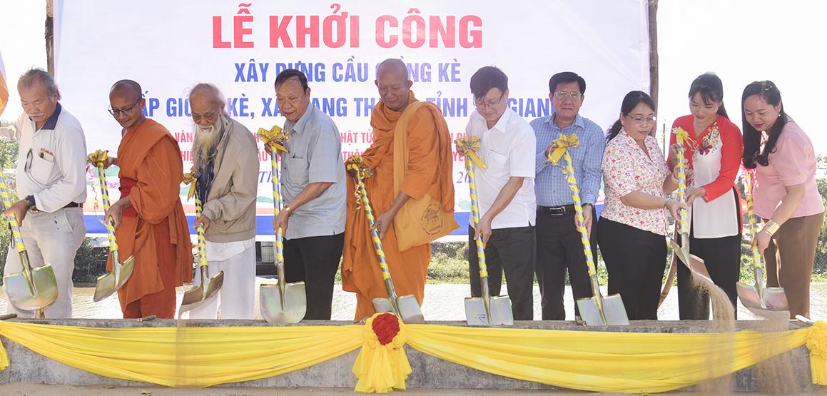 Xã Giang Thành khởi công xây cầu giao thông nông thôn