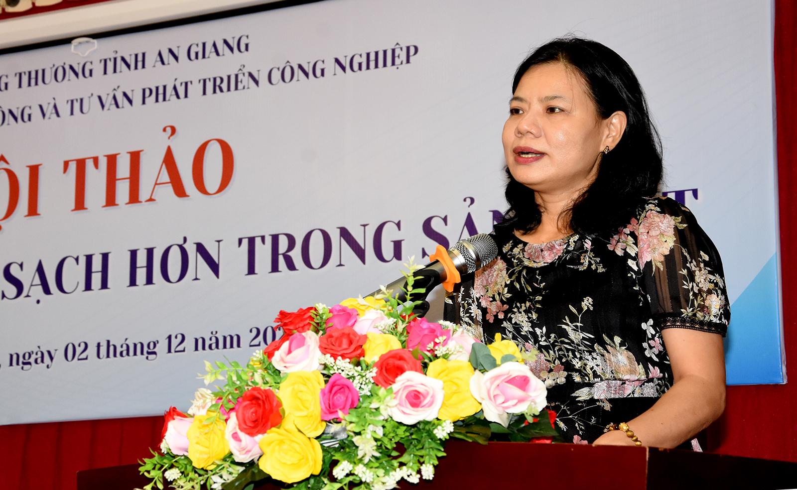 An Giang tập huấn sản xuất sạch hơn cho các cơ sở sản xuất công nghiệp