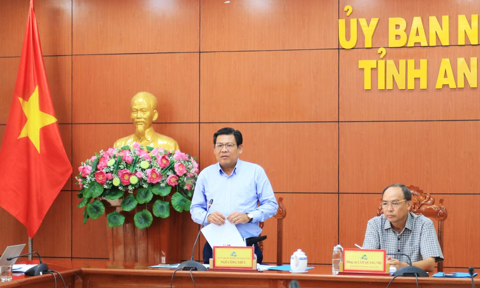 Phó Chủ tịch UBND tỉnh Ngô Công Thức phát biểu kết luận