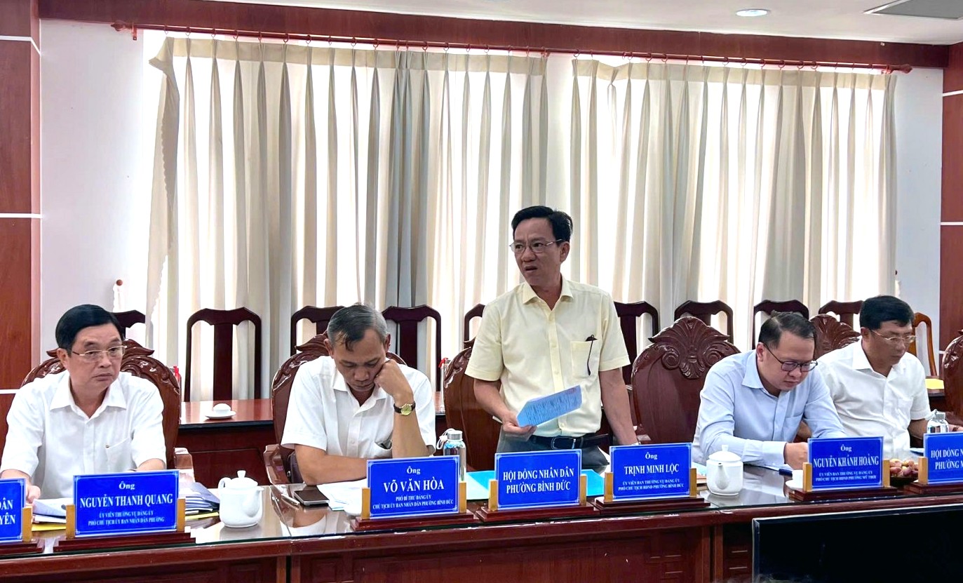 Thường trực HĐND các phường báo cáo và kiến nghị 