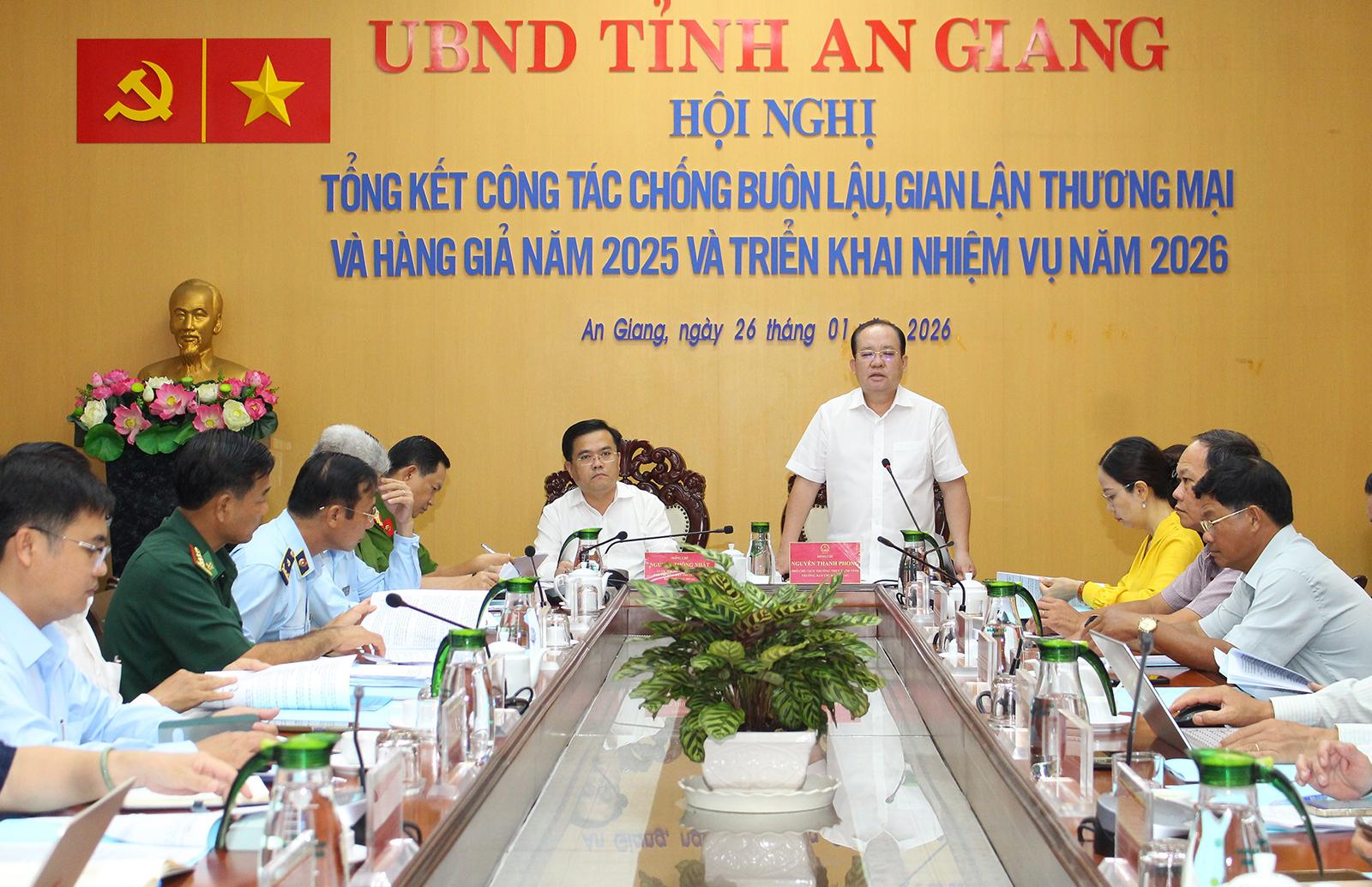 An Giang tổng kết công tác chống buôn lậu, gian lận thương mại và hàng giả năm 2025