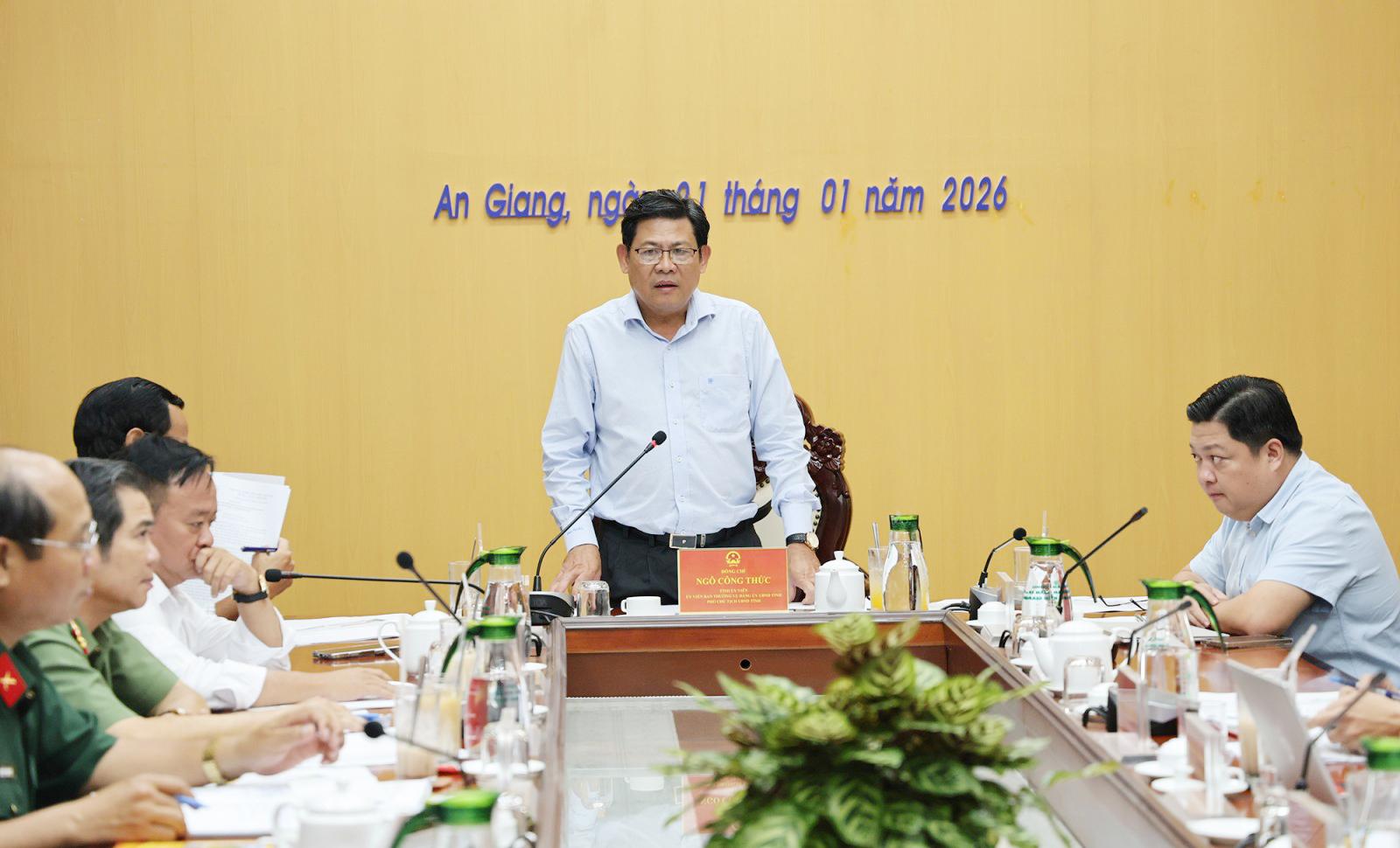 Phó Chủ tịch UBND tỉnh An Giang Ngô Công Thức chỉ đạo thực hiện dự án nhà ở xã hội