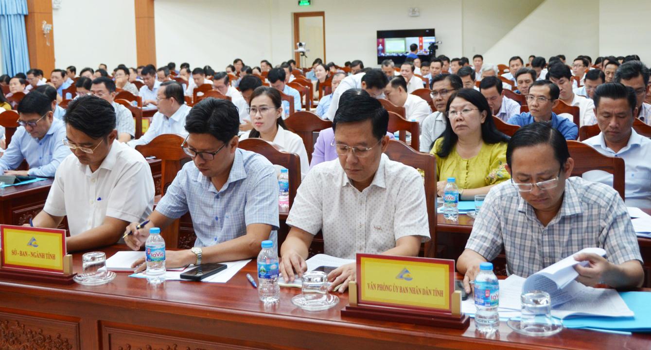 Hội nghị giao ban chuyên đề về thực hiện mô hình chính quyền địa phương 2 cấp và công tác phòng, chống thiên tai