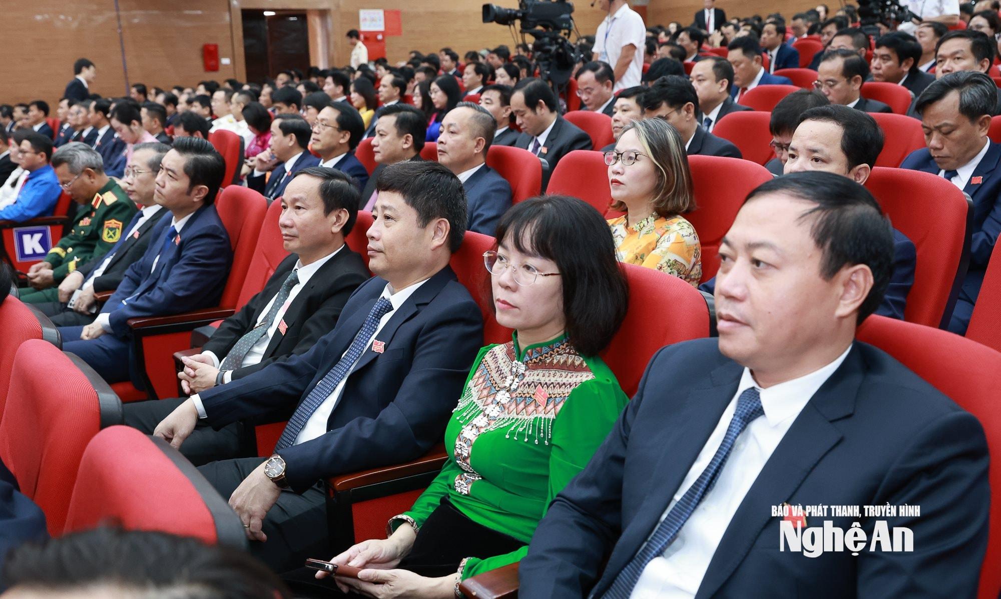 Các đại biểu tham dự Đại hội đại biểu Đảng bộ tỉnh Nghệ An lần thứ XX, nhiệm kỳ 2025-2030. Ảnh: Hữu Hoàng