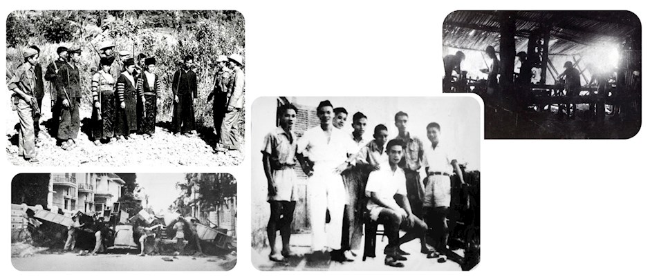 Lực lượng Công an luôn nêu cao tinh thần cảnh giác cách mạng, mưu trí, dũng cảm chiến đấu, lập nhiều chiến công trong kháng chiến chống thực dân Pháp. (Ảnh: TTXVN)