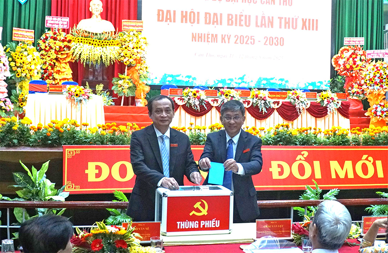 Đại hội đại biểu Đảng bộ Đại học Cần Thơ nhiệm kỳ 2025-2030