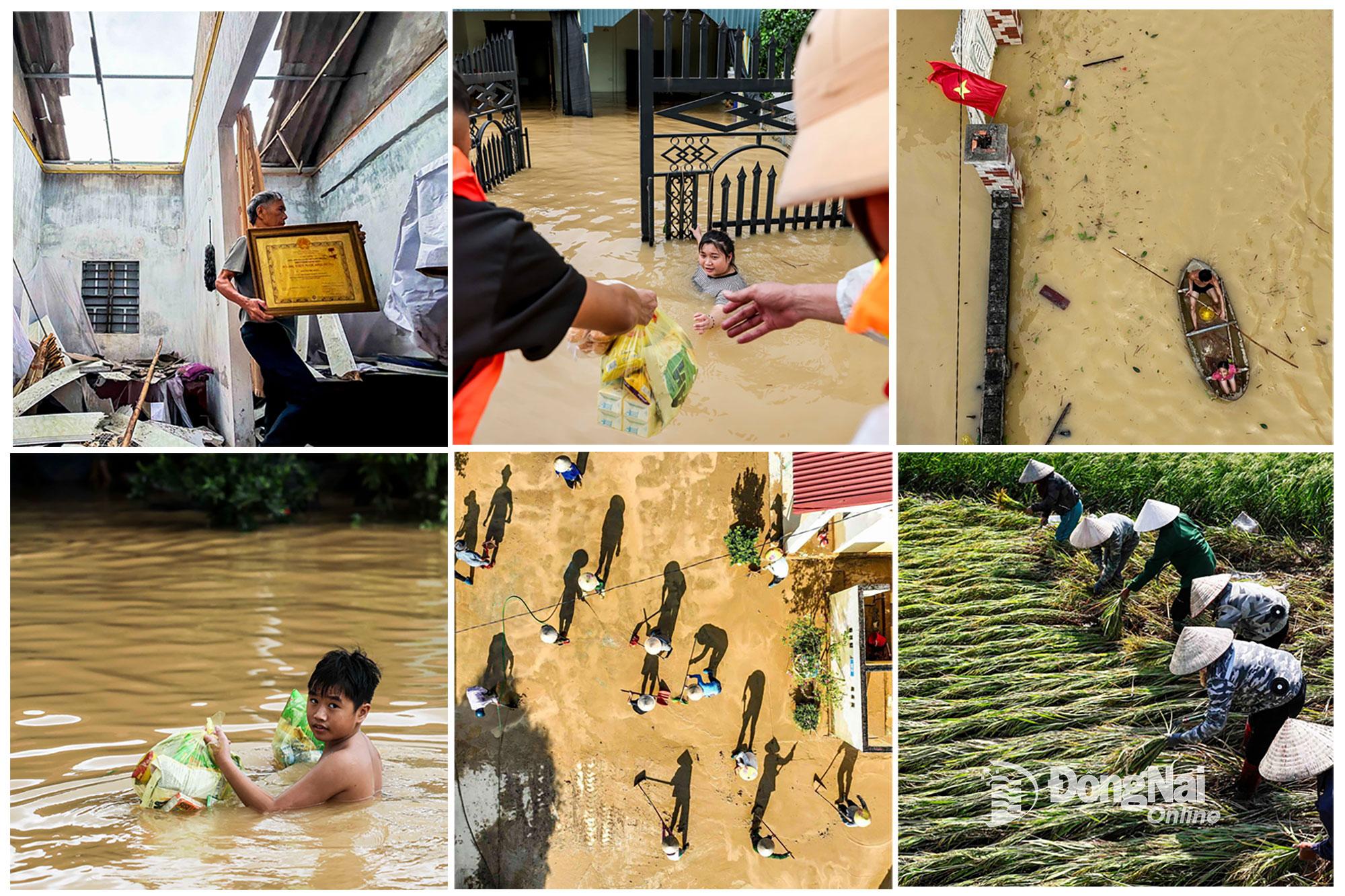 Loạt ảnh của phóng viên Nguyễn Khánh (Báo Tuổi Trẻ) chụp từ đợt bão lũ lịch sử tại các tỉnh Hà Tĩnh, Thanh Hóa, Thái Nguyên năm 2025 với định dạng khổ vuông 1:1.