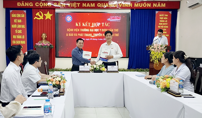 Báo và Phát thanh, Truyền hình Cần Thơ ký kết hợp tác với Bệnh viện Trường Đại học Y Dược Cần Thơ